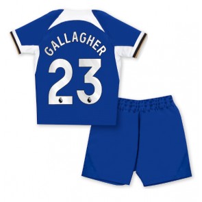 Chelsea Conor Gallagher #23 Hjemmebanesæt Børn 2023-24 Kort ærmer (+ korte bukser)